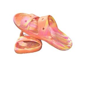CROCS Women's Sandals in Orange and Pink
